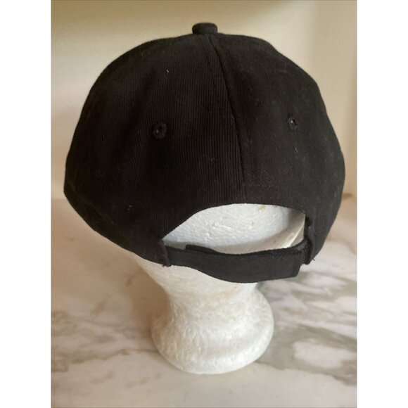 Mateship Embroidered Black Baseball Cap Adjustable Strap Cotton Unisex - Picture 3 of 7